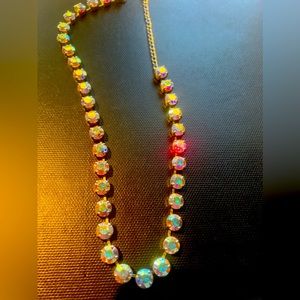Touchstone iridescent crystal necklace